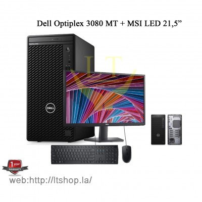 Dell Optiplex 3080 MT / Core i5-10505 / Ram8/ SSD 512GB/ 21,5"
