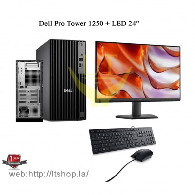 Dell Pro Tower QCT1250 Core I5-14500 + LED 24"