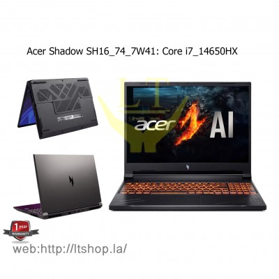 Acer Shadow SH16-74-7W41/ i7_14650HX / RTX5060 / 16" 2,5K 240Hz / 1TB