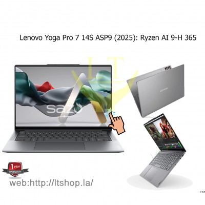 Lenovo Yoga Pro 7 14S ASP9 /Ryzen AI 9_365H,Ram 32GB, 1TB, 14.5" 3K 