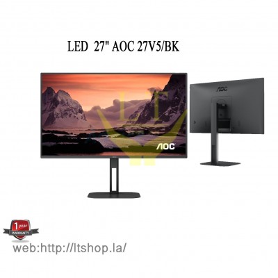 LED  27" AOC 27V5/BK (IPS, HDMI, DP) 75Hz  