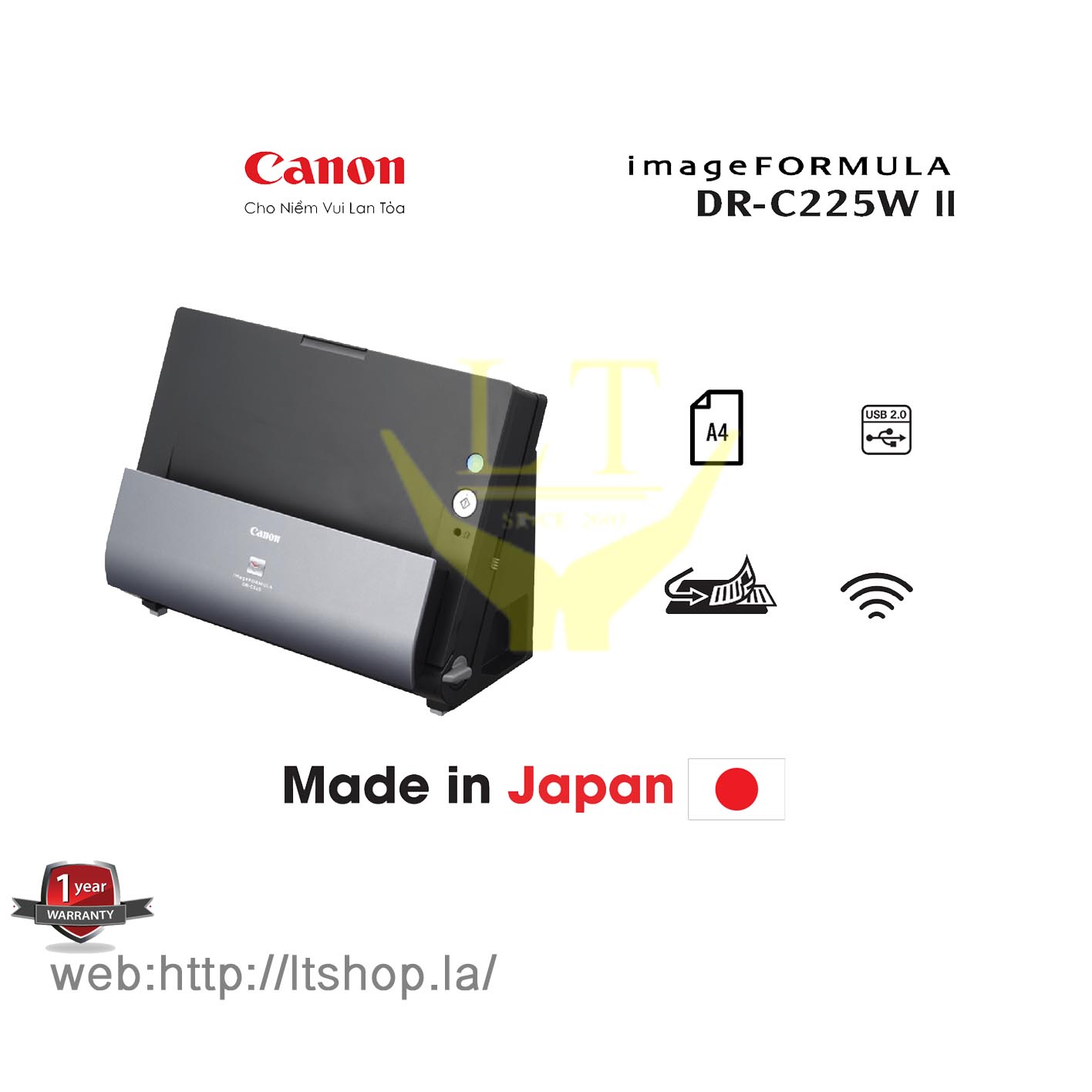 PC周辺機器 Canon - Canon DR-C225W II Canon Support for imageFORMULA DR-C225W II Office Document